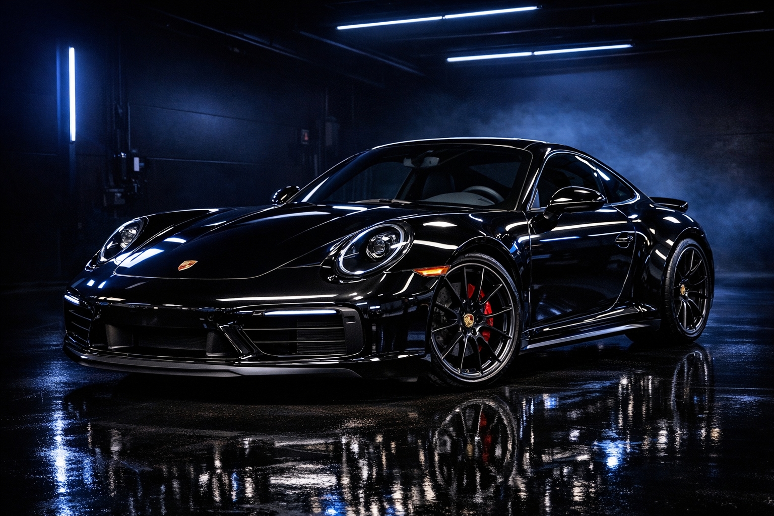 Luxury car with paint protection film